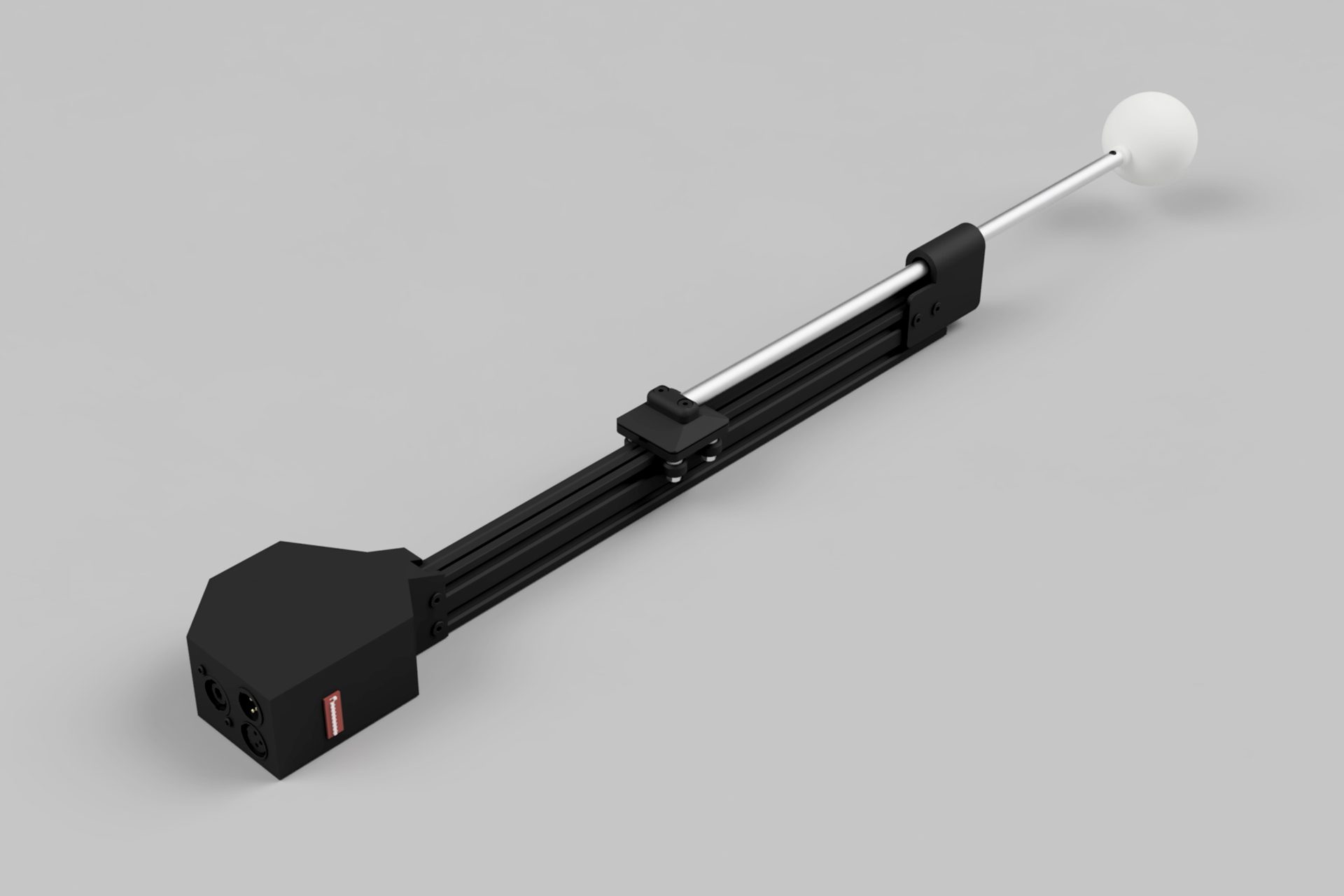 DMX Linear Actuator Slim with a sphere fixture