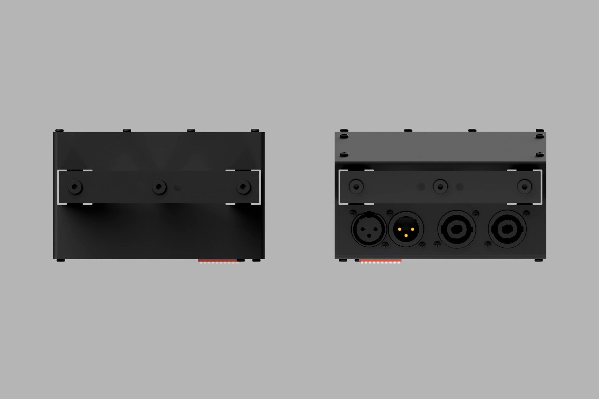 Front and back view of the DMX Linear Actuator Heavy